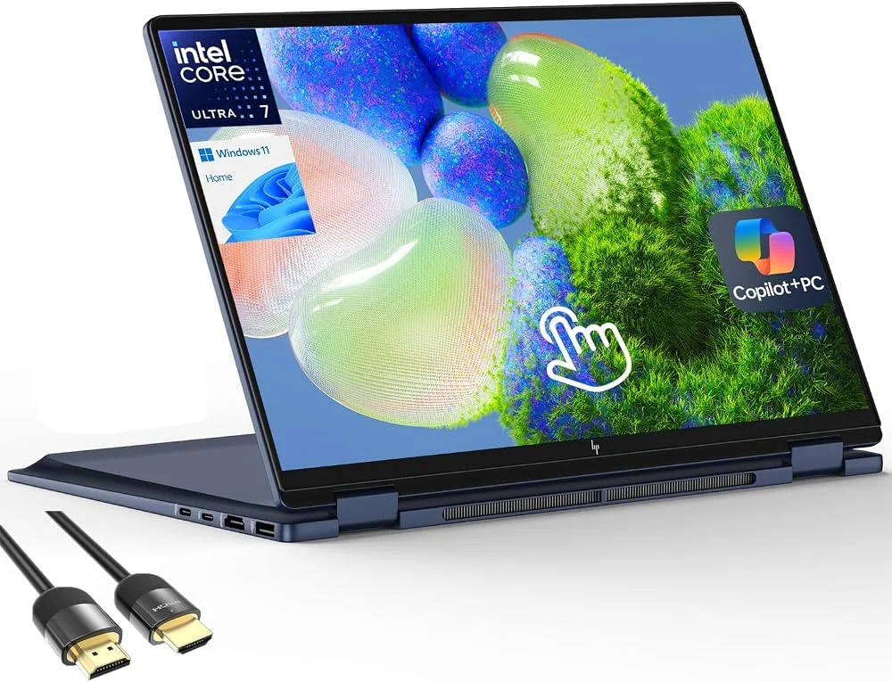 HP OmniBook X Flip 2-in-1 14 - FM0013DX Intel®️ Core™️ Ultra 5 226V | 16GB DDR5 RAM | 512GB SSD | Integrated Intel®️ Arc™️ 130V GPU (8GB) Graphics | 14" 2K Touch Screen | Windows 11 Home |